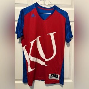 Adidas Red and Blue Men's Jersey